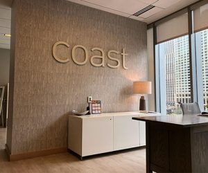 Los Angeles Sign Company wall office lobby dimensional letters indoor client 300x250
